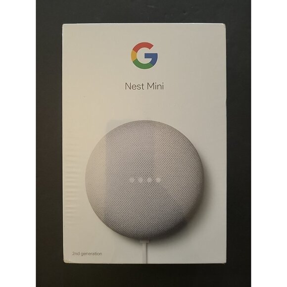 Google Nest Mini 2nd Generation Smart Speaker Chalk NEW FACTORY SEALED - Picture 1 of 7